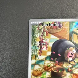 Pokemon Lechonk TCG Card 209/197 Sv03: Obsidian Flames Full Art - Image 3