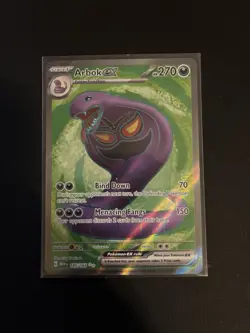Pokemon TCG Arbok ex 185/165 Scarlet & Violet 151 Full Art Ultra Rare Holo Card - Image 1