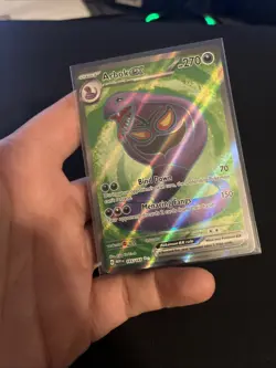 Pokemon TCG Arbok ex 185/165 Scarlet & Violet 151 Full Art Ultra Rare Holo Card - Image 5