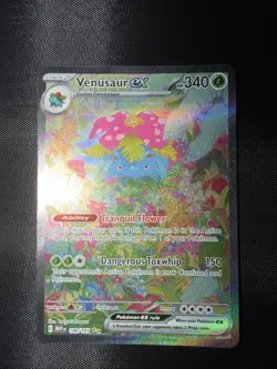 Pokemon TCG Venusaur EX Card 198/165 Scarlet & Violet 151 Sir Mint Condition - Image 2