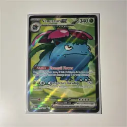 Pokemon Venusaur ex 182/165 Scarlet & Violet 151 Ultra Rare Full Art Holo Card - Image 1