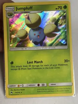 Jumpluff 14/214 Holo - Lost Thunder Sun Moon Pokemon Card - Image 1