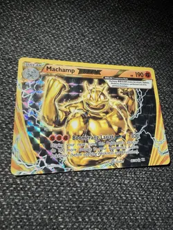 Pokemon TCG Evolutions Full Art Ultra Rare Holo Card Machamp Break 60/108 XY NM - Image 2