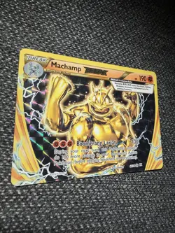 Pokemon TCG Evolutions Full Art Ultra Rare Holo Card Machamp Break 60/108 XY NM - Image 3