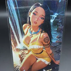 Pocahontas Anime Waifu Card Doujin ACG Goddess Holo - Image 1