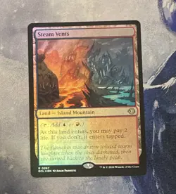 Mtg - Steam Vents (0267) Lorwyn Eclipsed- Foil Rare- NM - Image 1