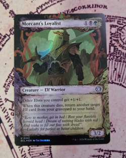 MTG Foil Morcant's Loyalist Showcase Lorwyn Eclipsed Magic the Gathering NM - Image 1