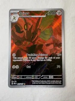 ENG Pokemon TCG - Scizor (205/197) ILLUSTRATION RARE NM/M Pack Fresh - Image 2