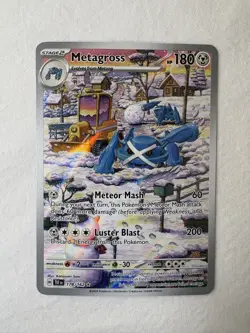 ENG Pokemon TCG - Metagross (178/162) ILLUSTRATION RARE NM/M Pack Fresh - Image 2