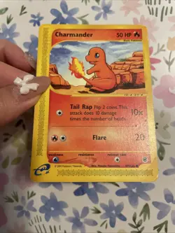 Charmander 97/165 Expedition Common Regular Pokemon TCG WOTC HP - Image 3