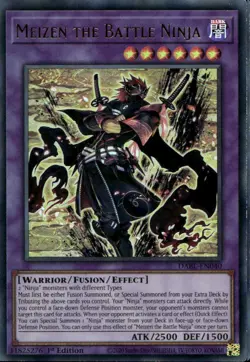 Meizen the Battle Ninja 1st Ed Ultra Rare DABL-EN040 Yu-Gi-Oh! - Image 1