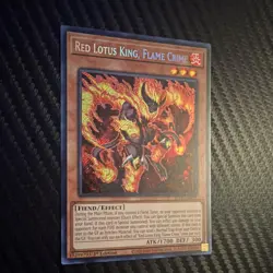 Konami Yu-Gi-Oh! Red Lotus King, Flame Crime BLTR-EN028 Holo 1st Edition - Image 2