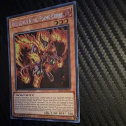 Konami Yu-Gi-Oh! Red Lotus King, Flame Crime BLTR-EN028 Holo 1st Edition - Image 3