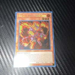 Konami Yu-Gi-Oh! Red Lotus King, Flame Crime BLTR-EN028 Holo 1st Edition - Image 4