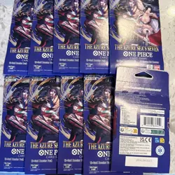 One Piece OP14 The Azure Sea’s Seven Sleeved Booster Pack Lot Of 10 - In Hand - Image 2