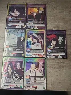 Lot of 7 Union Arena UE01BT BLEACH Thousand-Year SR Cards All NM Condition - Image 2