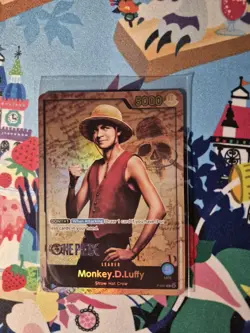 One Piece Card Game Monkey D.Luffy P-047 Live Action Premium English Foil NM - Image 1