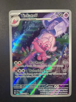 Tinkatuff Illustration Rare Paldea Evolved Pokemon Card 2023 Nintendo 217/193 - Image 1