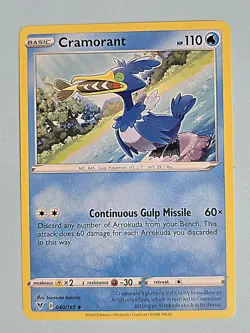 2020 Cramorant 40/185 - Vivid Voltage - NM Pokemon TCG Card - Image 1