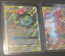 Pokemon Tag Team GX 3 Card Starter Pokemon Lot; Charizard Blastoise Venusaur NM - Image 2