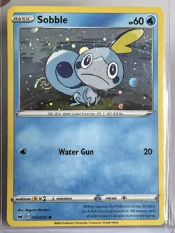 HD Swirl Cosmos Holo Sobble 054/202 Blister Exclusives Pokemon Card - Image 1