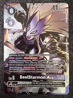 Digimon Card Game BeelStarmon Ace (Alternate Art) EX7-059 SR NM - Image 1