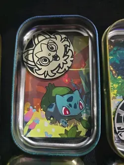 5 POKEMON Mini Tin*Empty No Cards Has Stickers Or Insert And A Coin In Each Tin - Image 4