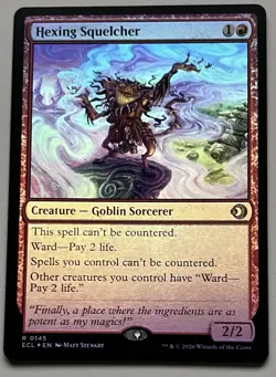 MTG Lorwyn Eclipsed Hexing Squelcher Creature RARE FOIL #0145 - Image 1