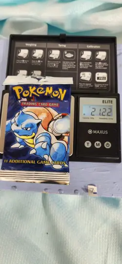 1999 Wizards of the Coast Pokemon Base Set Blastoise Booster Pack - Image 1