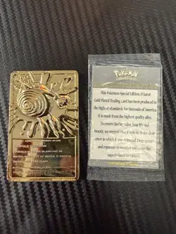 Poliwhirl Pokemon 23K Gold Plated Trading Card 1999 Burger King Limited Edition - Image 2