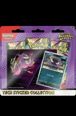 Pokemon Ascended Heroes Tech Sticker Collection Set GASTLY & CHARMANDER(2) - Image 2