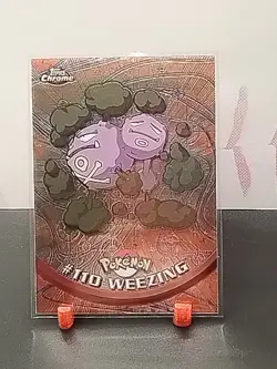 2000 Topps Pokemon TV Animation Edition Series 1 Weezing #110 - Image 1