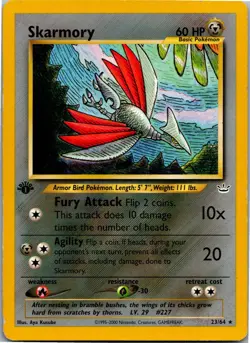 Skarmory - Neo Revelation 23/64 - Rare - MP Pokemon TCG - Image 1