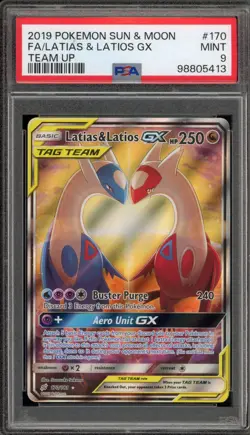 Pokemon Latias & Latios GX Team Up Full Alt Art #170 PSA 9 Mint - Image 1