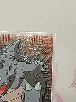 2000 TOPPS Chrome Pokemon Rhydon #112 Animation Series 2 - Image 2