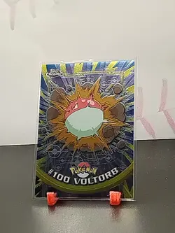 2000 Voltorb #100 Pokemon Topps Chrome TV Animation Series 2 - Image 1