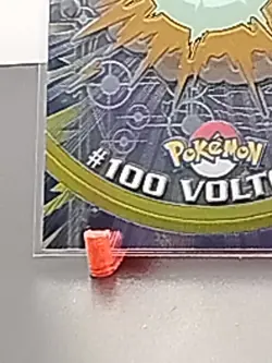 2000 Voltorb #100 Pokemon Topps Chrome TV Animation Series 2 - Image 4