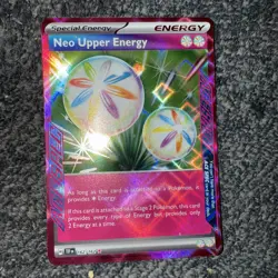 Pokemon TCG: TEF NEO UPPER ENERGY Holo Ace Spec Rare 162/162 NM - Image 1