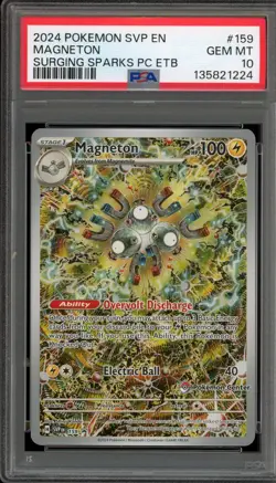 Pokemon Center Stamp Promo Magneton Surging Sparks ETB SVP EN 159 PSA 10 - Image 1