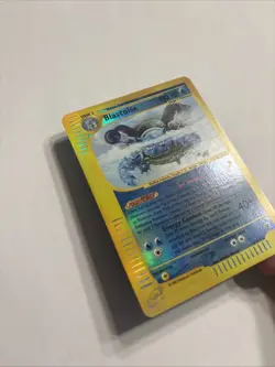 2002 POKEMON EXPEDITION SET #4/165 BLASTOISE REVERSE HOLO RARE - Image 4
