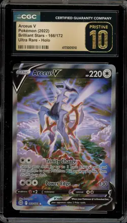 Pokemon Arceus Brilliant Stars Full Alt Art #166 CGC 10 Pristine - Image 1