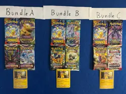 4X Pokemon Booster Packs + Promo, Pikachu Bundle, Crown Zenith, Paldean, Lot 07 - Image 1