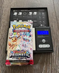 Heavy 22.59! Pokemon Prismatic Evolutions Booster Pack Sealed! Demi-God PackU! - Image 1
