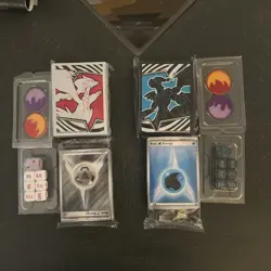 Pokemon TCG: Black Bolt & White Flare ETB Sleeves Dice Counters and Energy SET - Image 1
