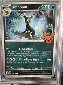 2024 Pokemon Trick Or Trade, Umbreon #130 in a PSA Mint/Near mint 8! 💎 Bid Now! - Image 2