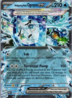 Wellspring Mask Ogerpon ex 064/167 Double Rare Twilight Masquerade Pokemon NM - Image 1
