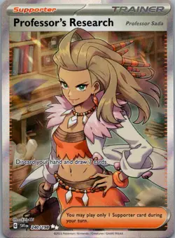 Professor's Research (Professor Sada) 240/198 Scarlet & Violet Pokemon NM - Image 1