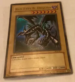 Red - Eyes B. Dragon 1996 1st Edition Yu-Gi-Oh! 74677422 Kazuki Takahashi - Image 1