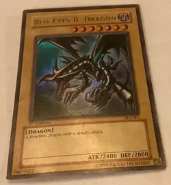 Red - Eyes B. Dragon 1996 1st Edition Yu-Gi-Oh! 74677422 Kazuki Takahashi - Image 2