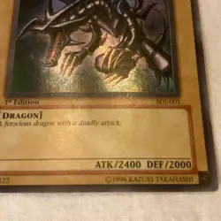 Red - Eyes B. Dragon 1996 1st Edition Yu-Gi-Oh! 74677422 Kazuki Takahashi - Image 4